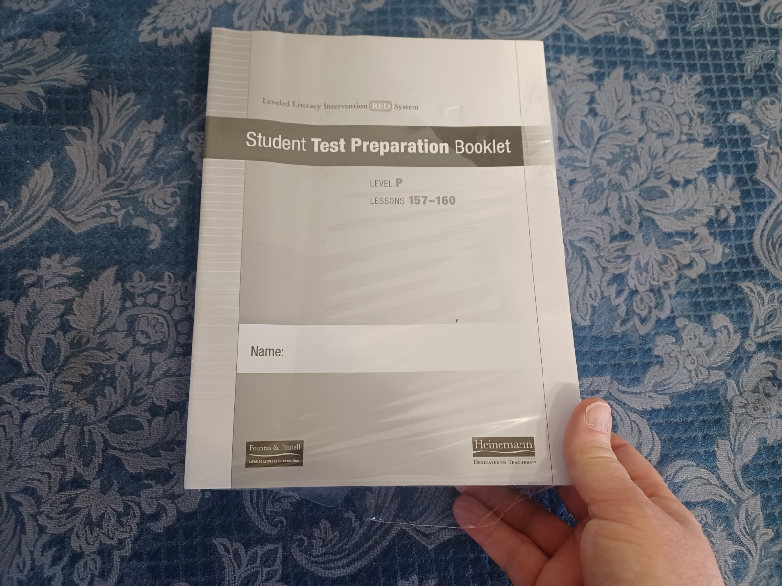 Fountas & Pinnell LLI Red System Level P Student Test Prep Booklets 157-160
