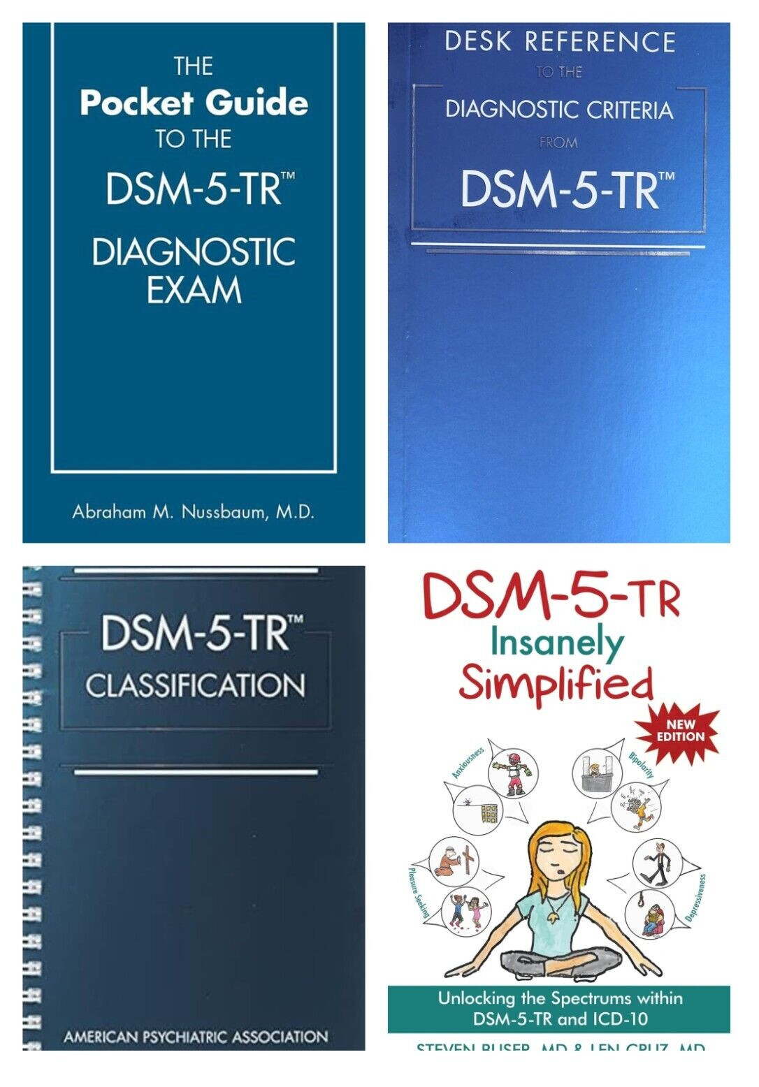 DSM 5 TR Combo Set Desk Reference + Classification + Simplified + Pocket Guide